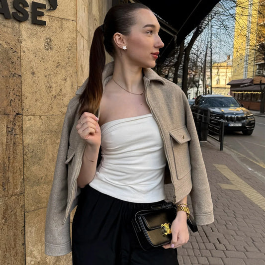 MAISIE | UTILITY CROPPED JACKET
