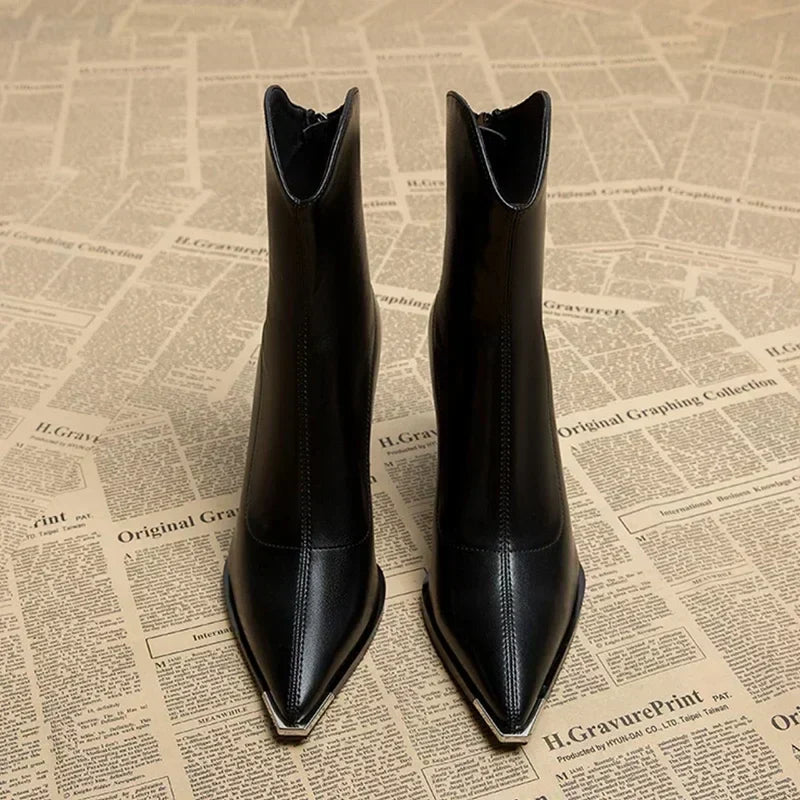 ABIGAIL | SPRING HEEL ANKLE BOOTS
