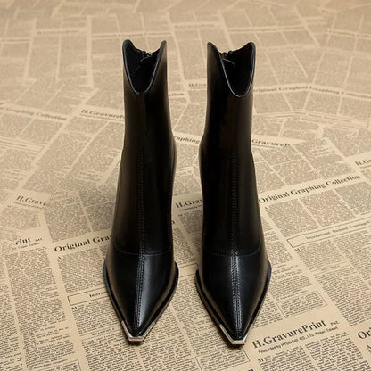 ABIGAIL | SPRING HEEL ANKLE BOOTS
