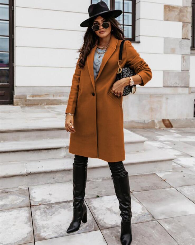FREYA | ELEGANT BUTTON COAT