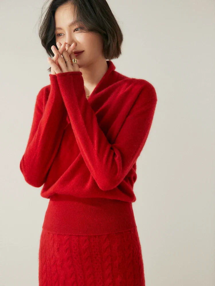 KATE | ELEGANT WRAP SWEATER