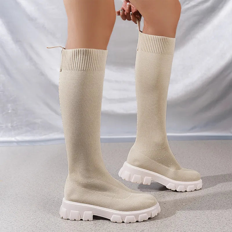 AMELIA | CHUNKY KNIT BOOTS