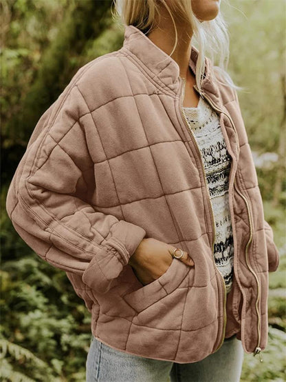 CHLOE | QUILTED ZIPPER JACKET