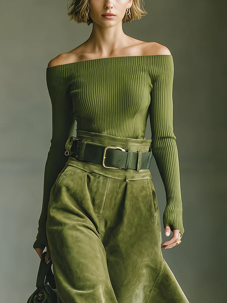 SILVIA | SUEDE TOP & SKIRT