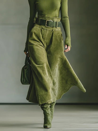 SILVIA | SUEDE TOP & SKIRT