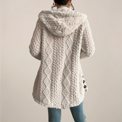 MILLIE | TEXTURED HOODED CARDIGAN