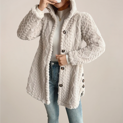 MILLIE | TEXTURED HOODED CARDIGAN
