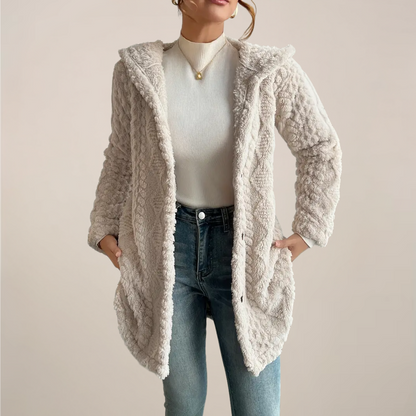MILLIE | TEXTURED HOODED CARDIGAN