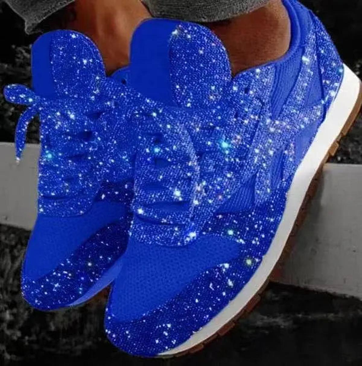 MARY | GLITTER LACE UP TRAINERS