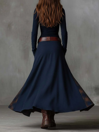 NADIA | MAXI SUEDE DRESS