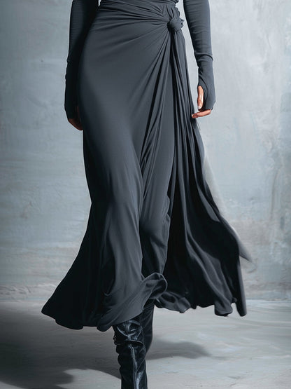 NIA | SIDE KNOT MAXI DRESS