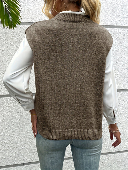 DAISY | V-NECK KNIT VEST