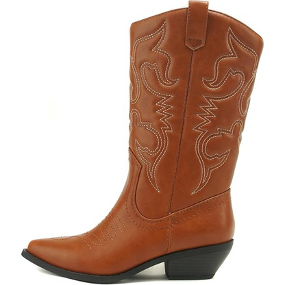 BETH | CLASSIC LEATHER COWBOY BOOTS