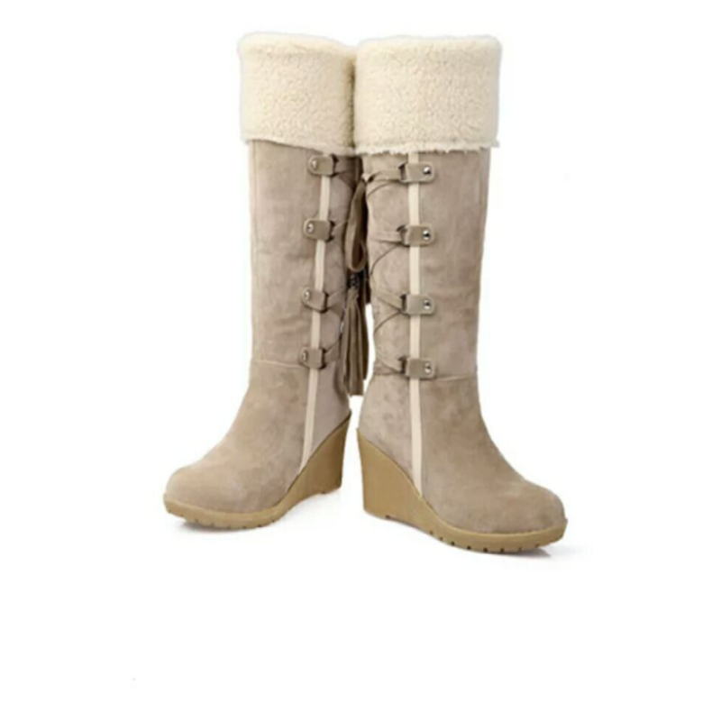 DAISY | FUR LINED WEDGE BOOTS