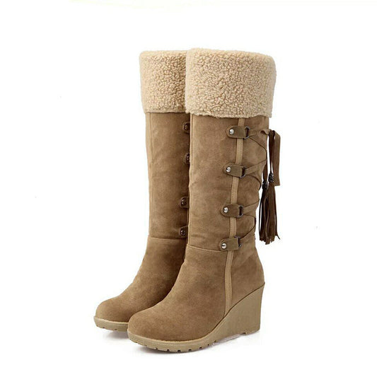 DAISY | FUR LINED WEDGE BOOTS