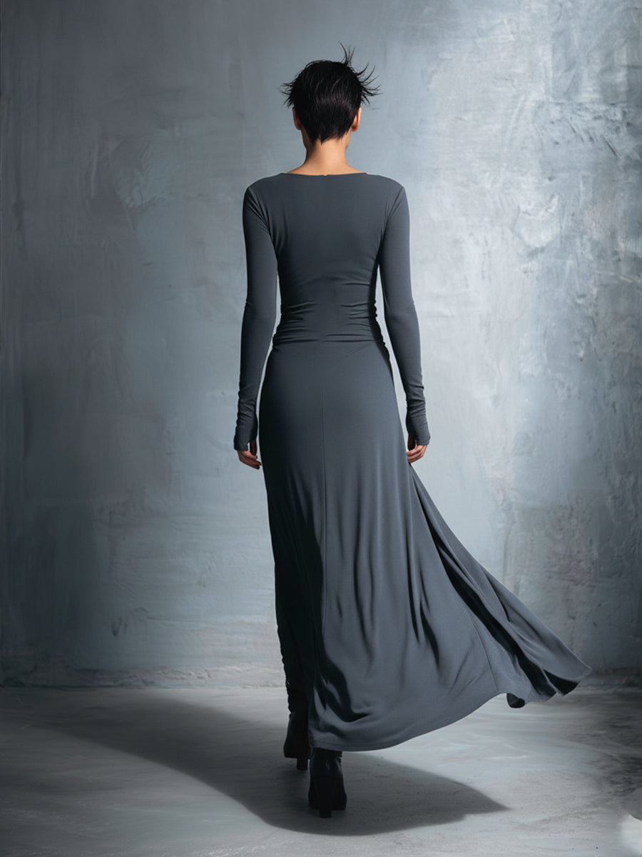 NIA | SIDE KNOT MAXI DRESS