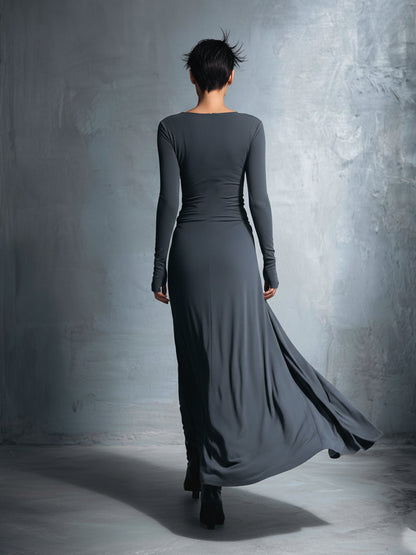 NIA | SIDE KNOT MAXI DRESS