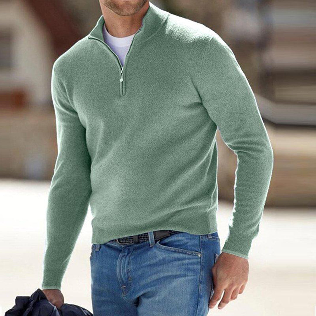 ADAM | ZIP NECK SWEATER