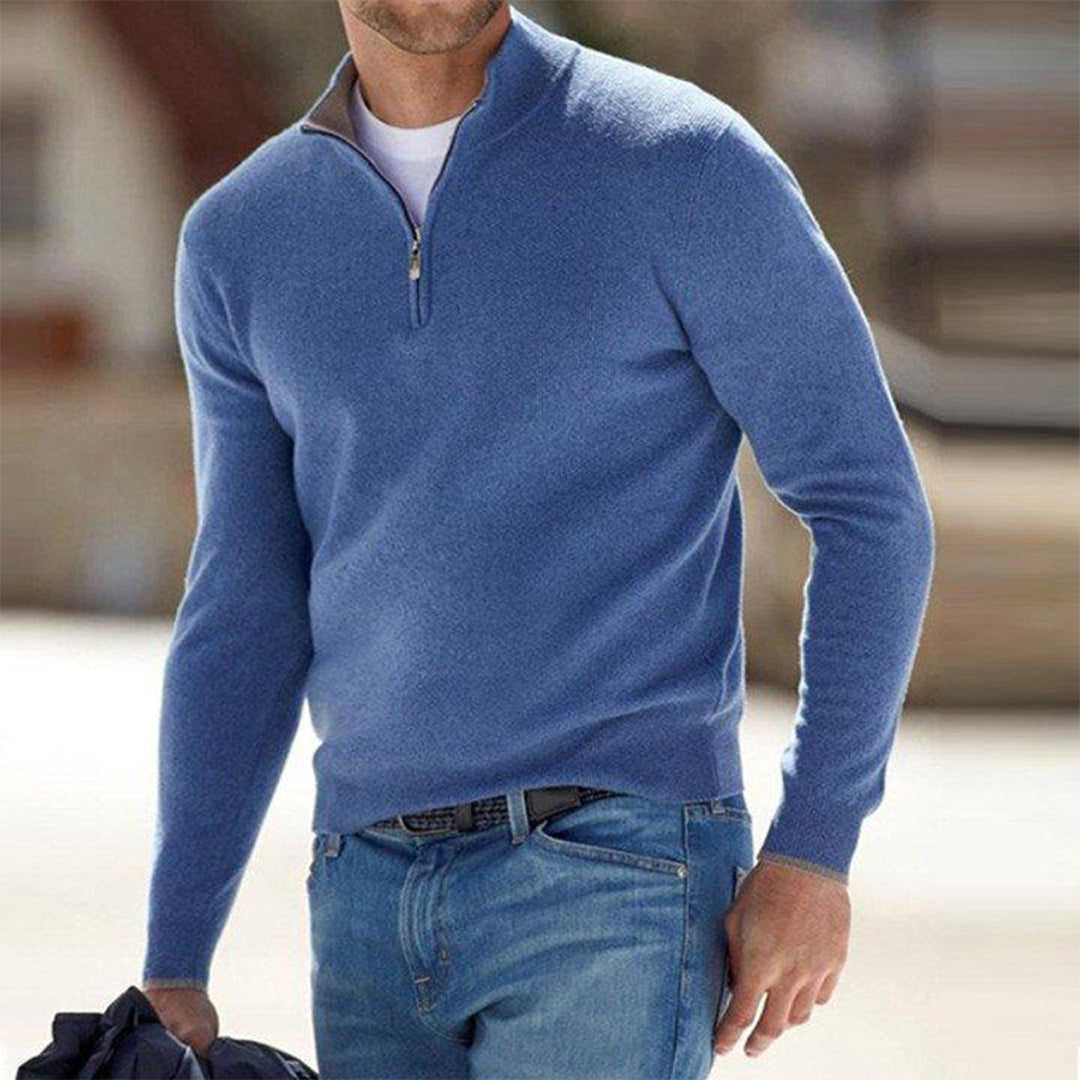 ADAM | ZIP NECK SWEATER