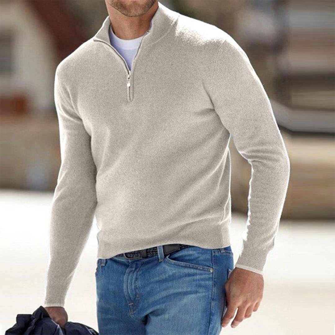 ADAM | ZIP NECK SWEATER