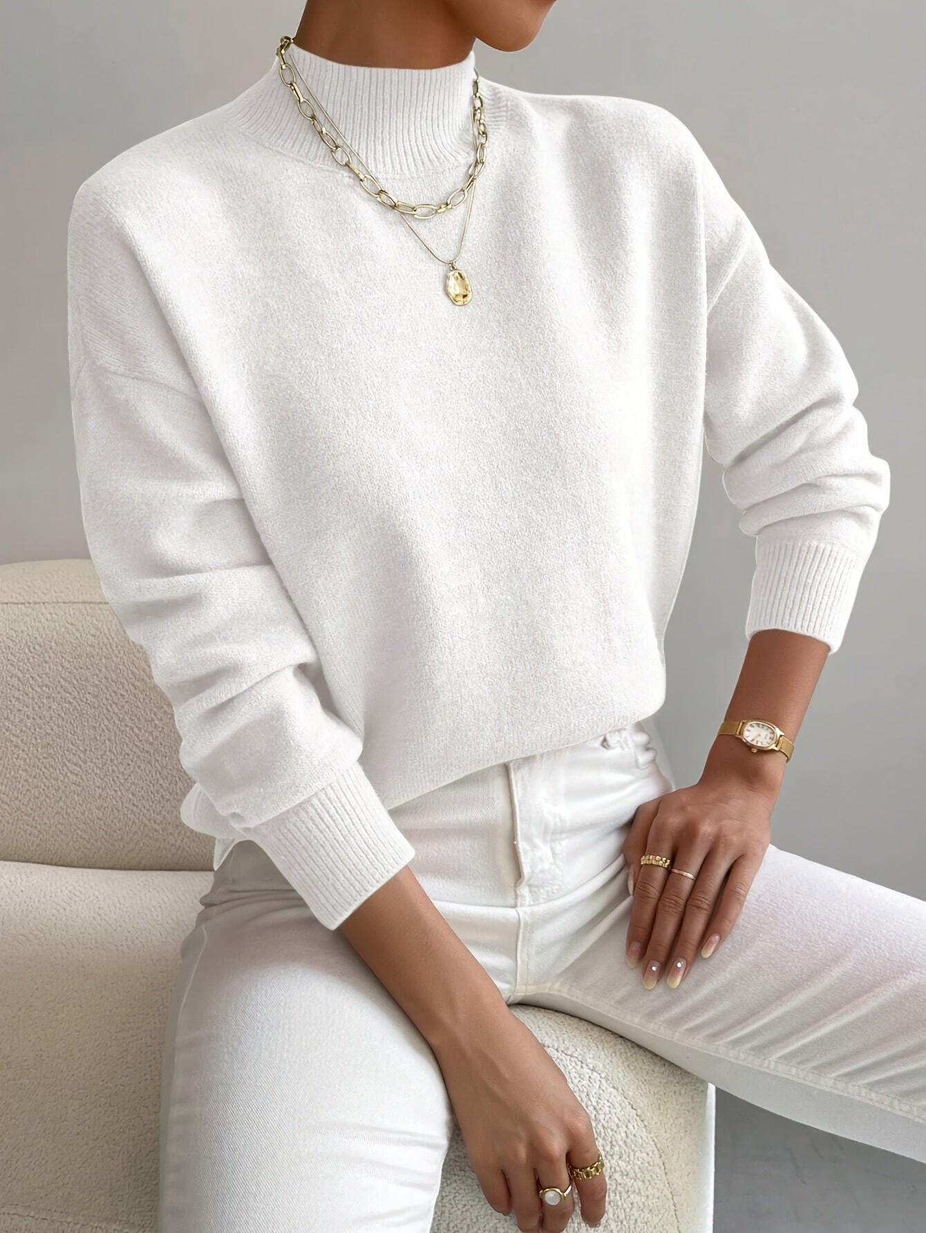 EMILY | MOCK NECK SWEATER
