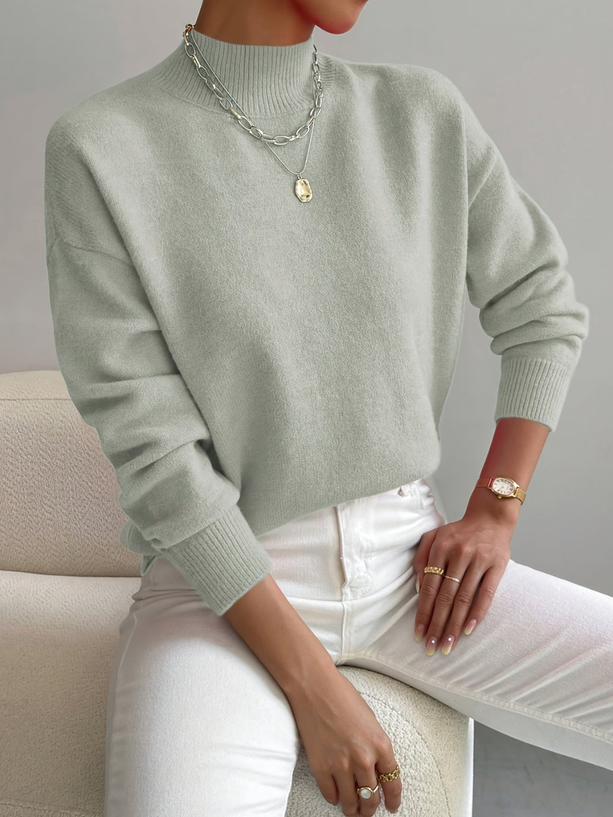 EMILY | MOCK NECK SWEATER