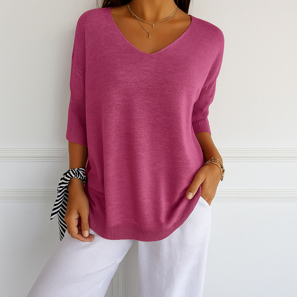 AUDREY | V NECK SWEATER