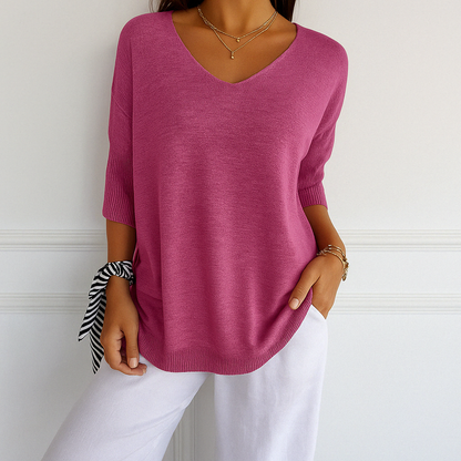 AUDREY | V NECK SWEATER