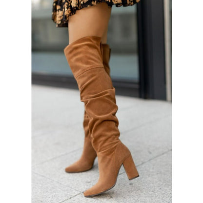BETH | RUCHED OVERKNEE BOOTS