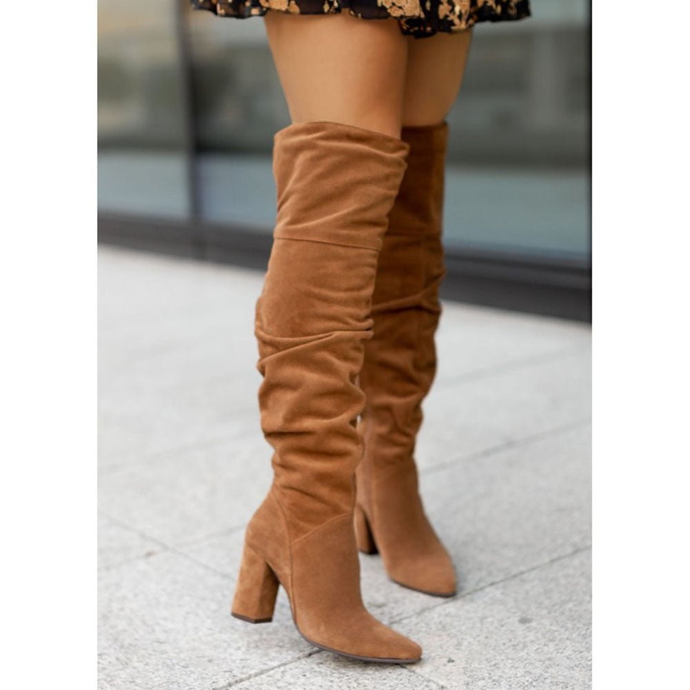 BETH | RUCHED OVERKNEE BOOTS