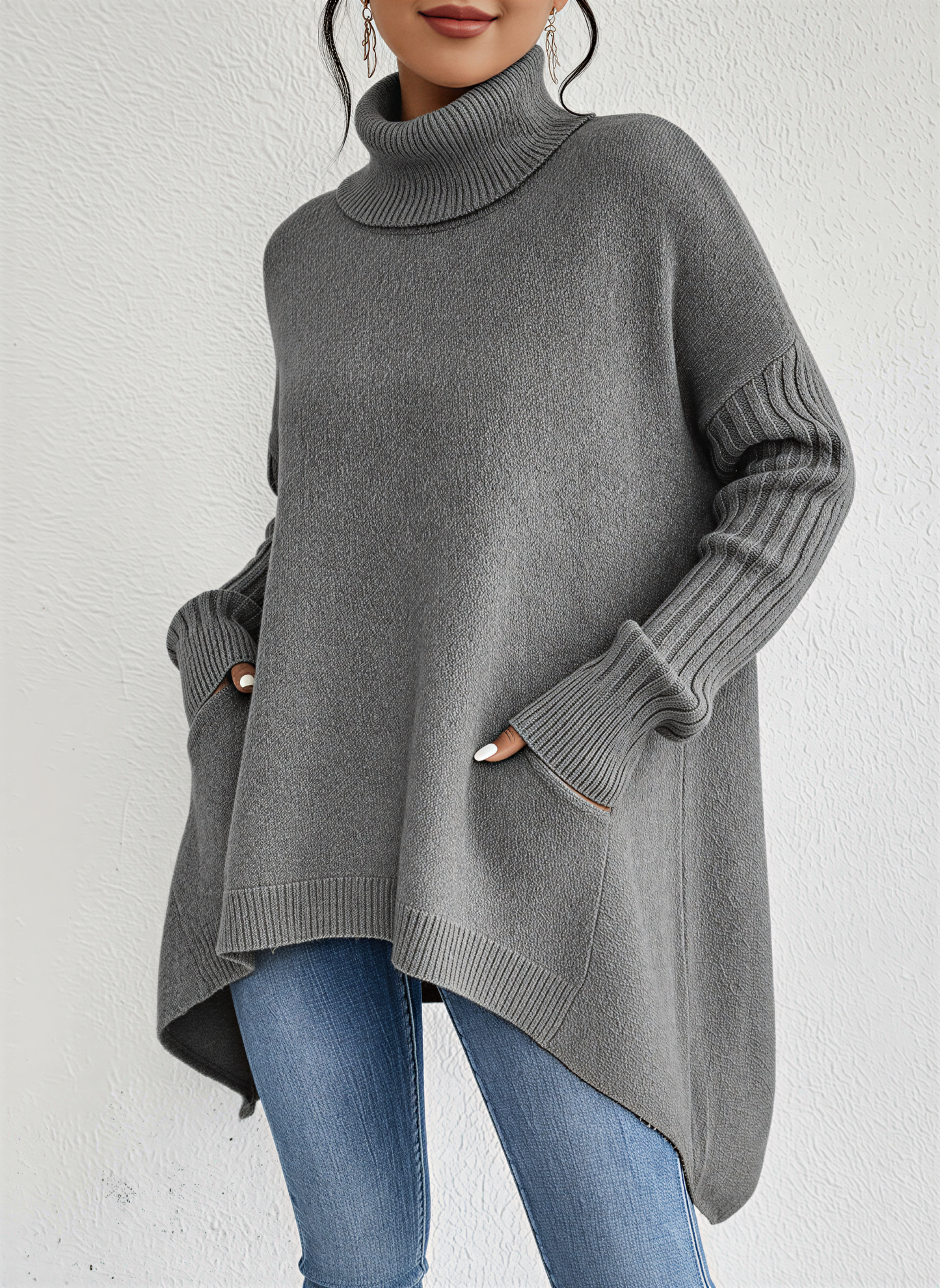 ALICE | OVERSIZED TURTLENECK SWEATER